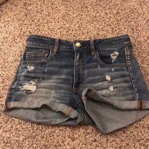 High Rise Shortie American Eagle Jean Shorts